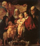 The Holy Family with St.Anne, the Young Baptist and his Parents